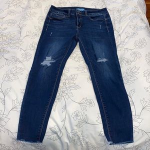 Butt I love you Skinny Wax Jean Distressed